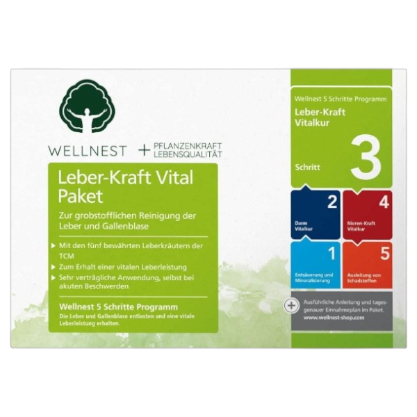 Wellnest Leber-Kraft Vitalkur Paket (40 Tage) Wellnest Leber-Kraft Vitalkur Paket (40 Tage)
