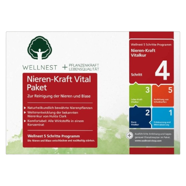 Wellnest Nieren-Kraft Vitalkur Paket (30 Tage) Wellnest Nieren-Kraft Vitalkur Paket (30 Tage)