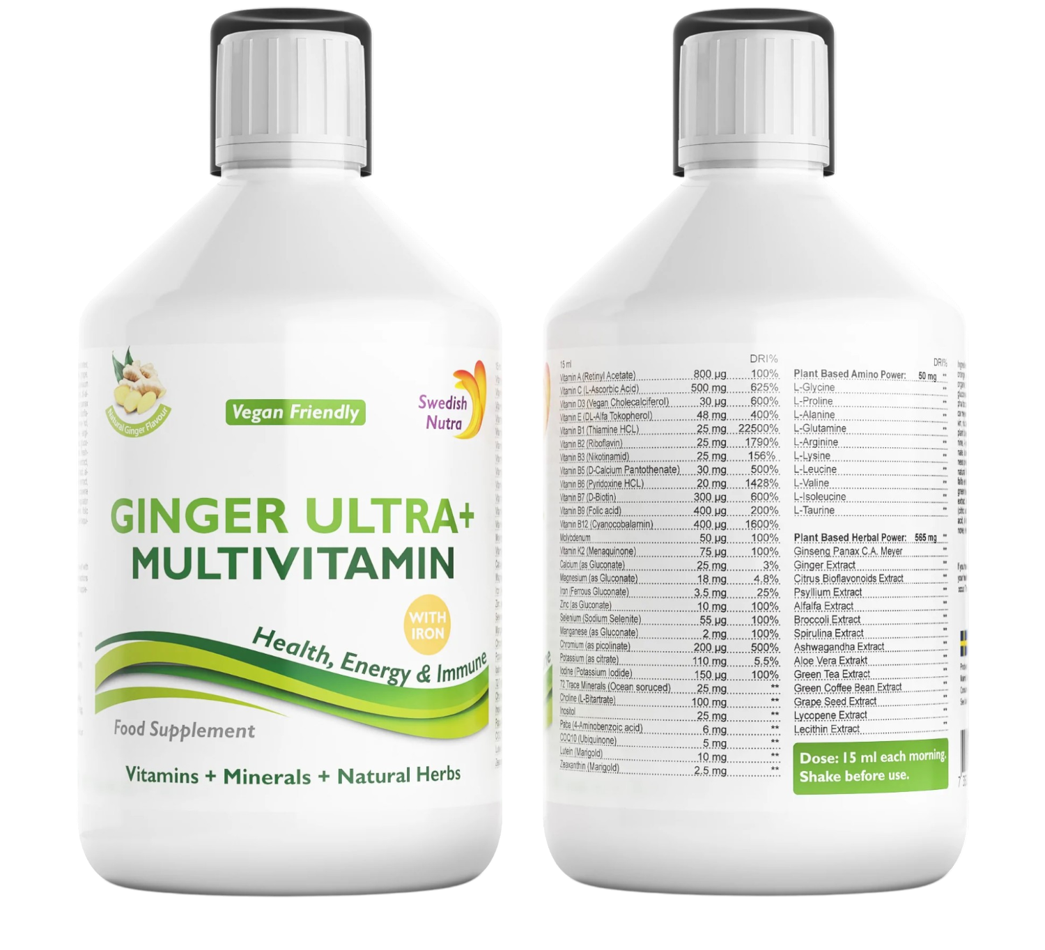 Ginger Ultra + Multivitamin Swedish Nutra Ginger Ultra + Multivitamin Swedish Nutra