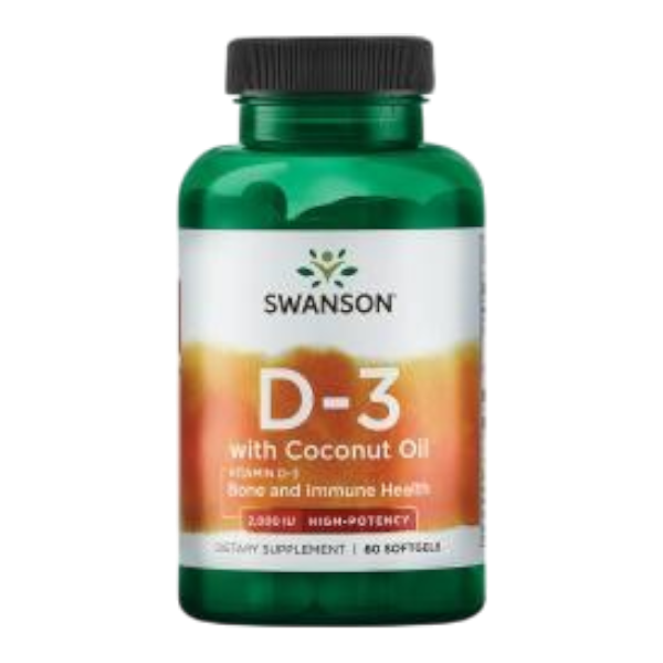 Vitamin D3 2000 IE mit Kokosöl Vitamin D3 2000 IE mit Kokosöl