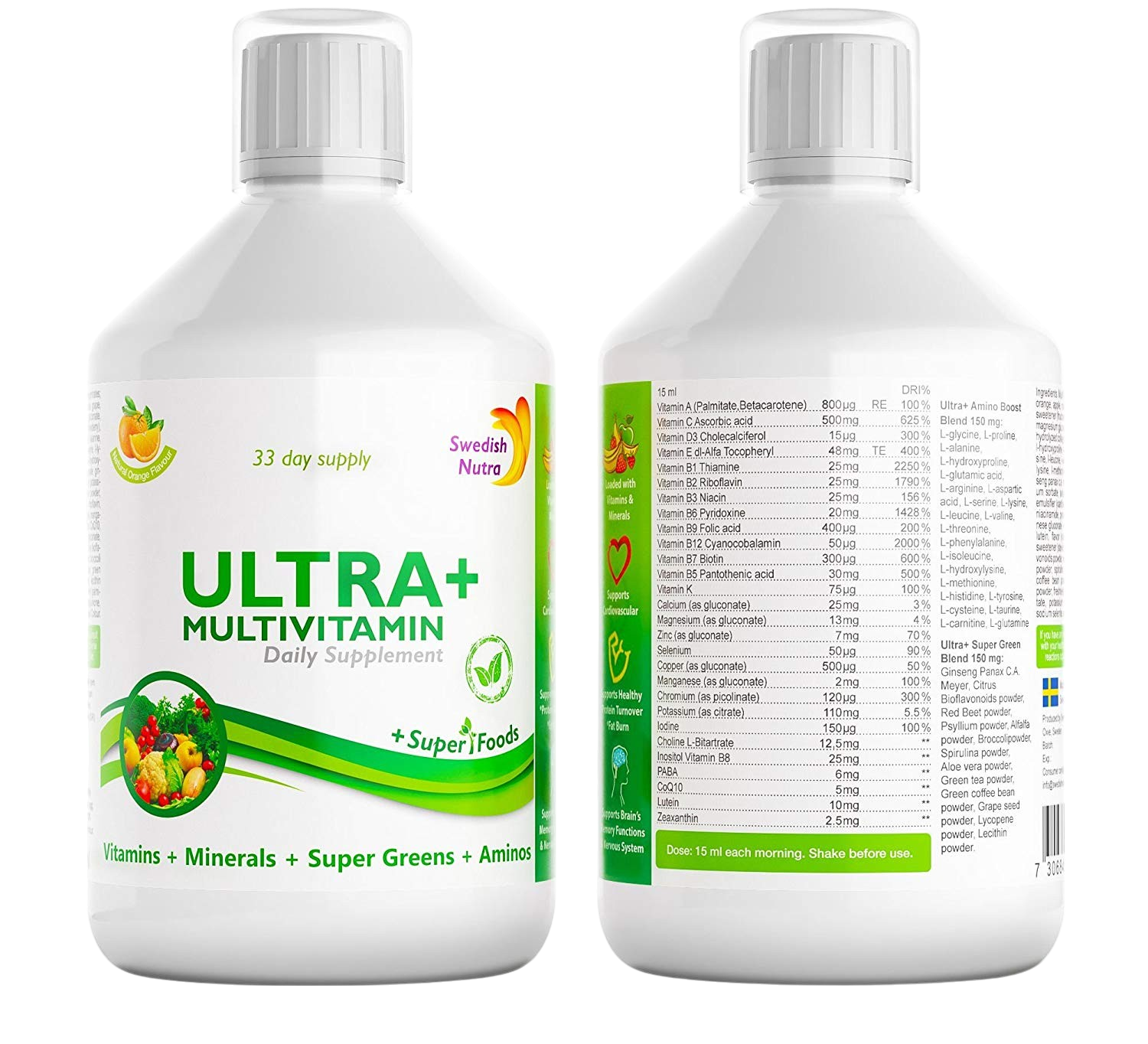 3x Ultra+ Multivitamin, flüssig 3x Ultra+ Multivitamin, flüssig