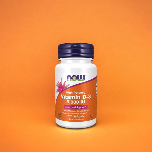 Vitamin D3 5000 IE Softgels- NOW FOODS