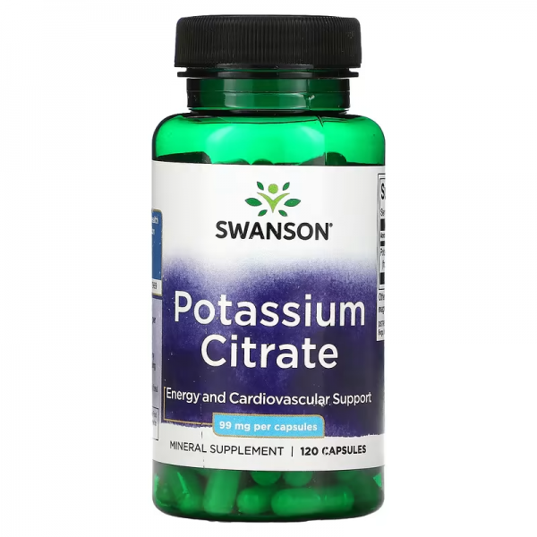 Potassium Citrate, 99 mg, 120 Kapseln