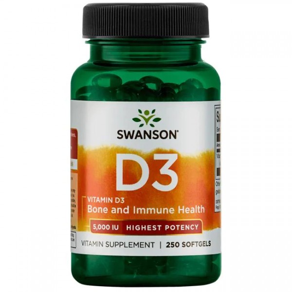Vitamin D3 5000 IU ölig Softgels