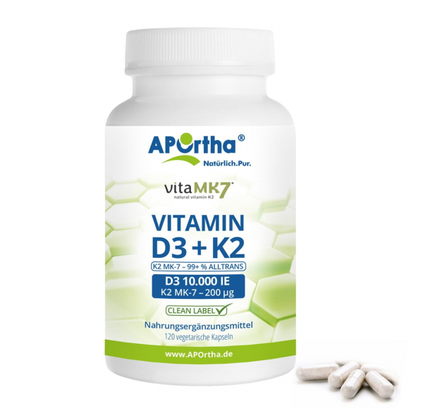 Vitamin D3 10.000 IE + Vitamin K2 MK-7 Cyclo® 200 µg