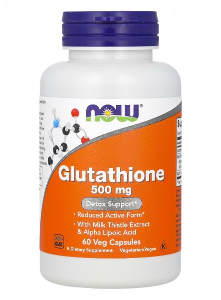 Glutathion reduziert, 500 mg, 60 Kaspseln NOW FOODS