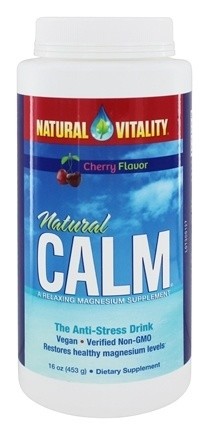 Natural CALM Magnesiumcitrat, 453g, mit Geschmack